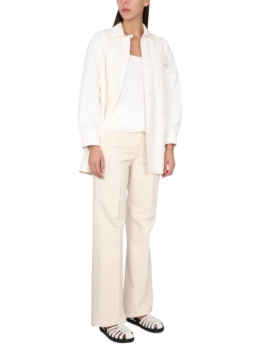 Max Mara Ragtime Jacket with Classic Collar and Button Closure Neutraal