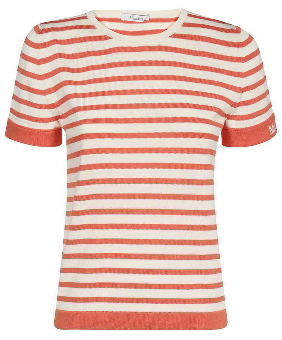 Max Mara Cotton knit T-shirt Neutraal