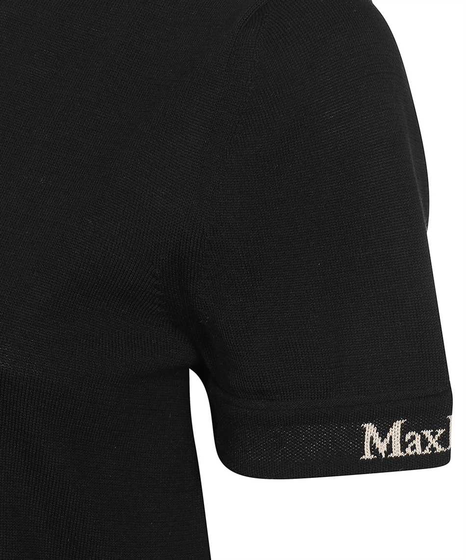 Max Mara Cotton knit T-shirt Zwart