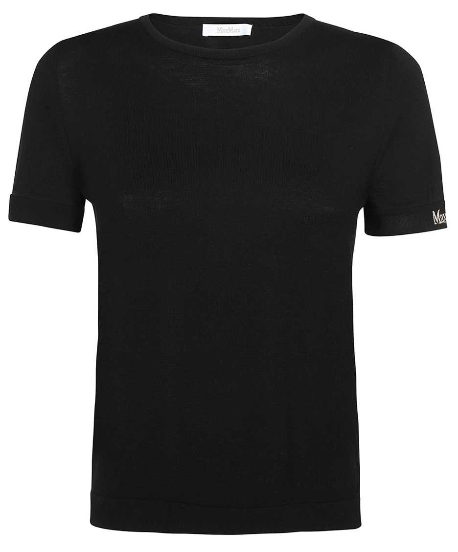 Max Mara Cotton knit T-shirt Zwart