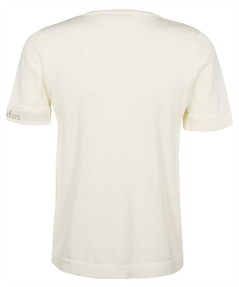 Max Mara Cotton knit T-shirt Neutraal