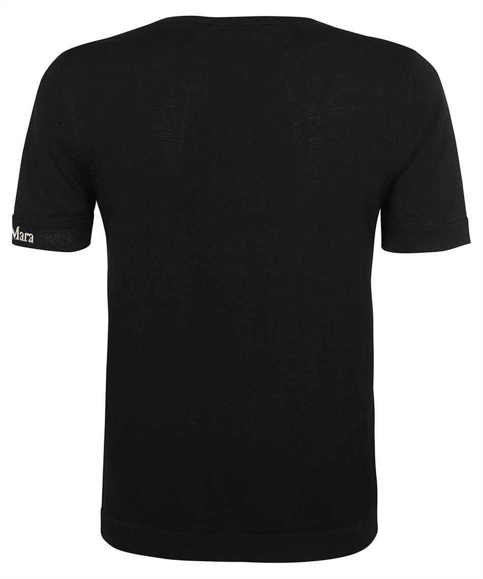 Max Mara Cotton knit T-shirt Zwart