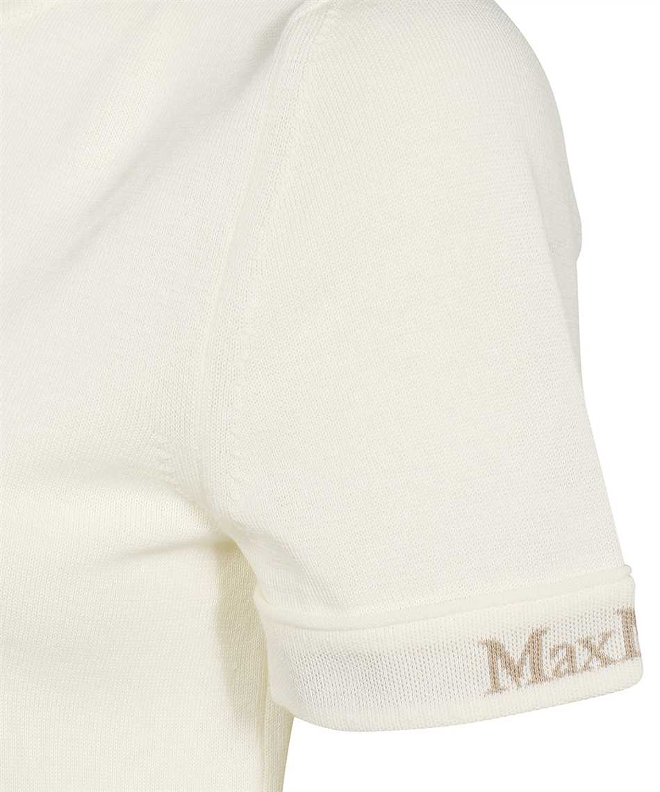 Max Mara Cotton knit T-shirt Neutraal