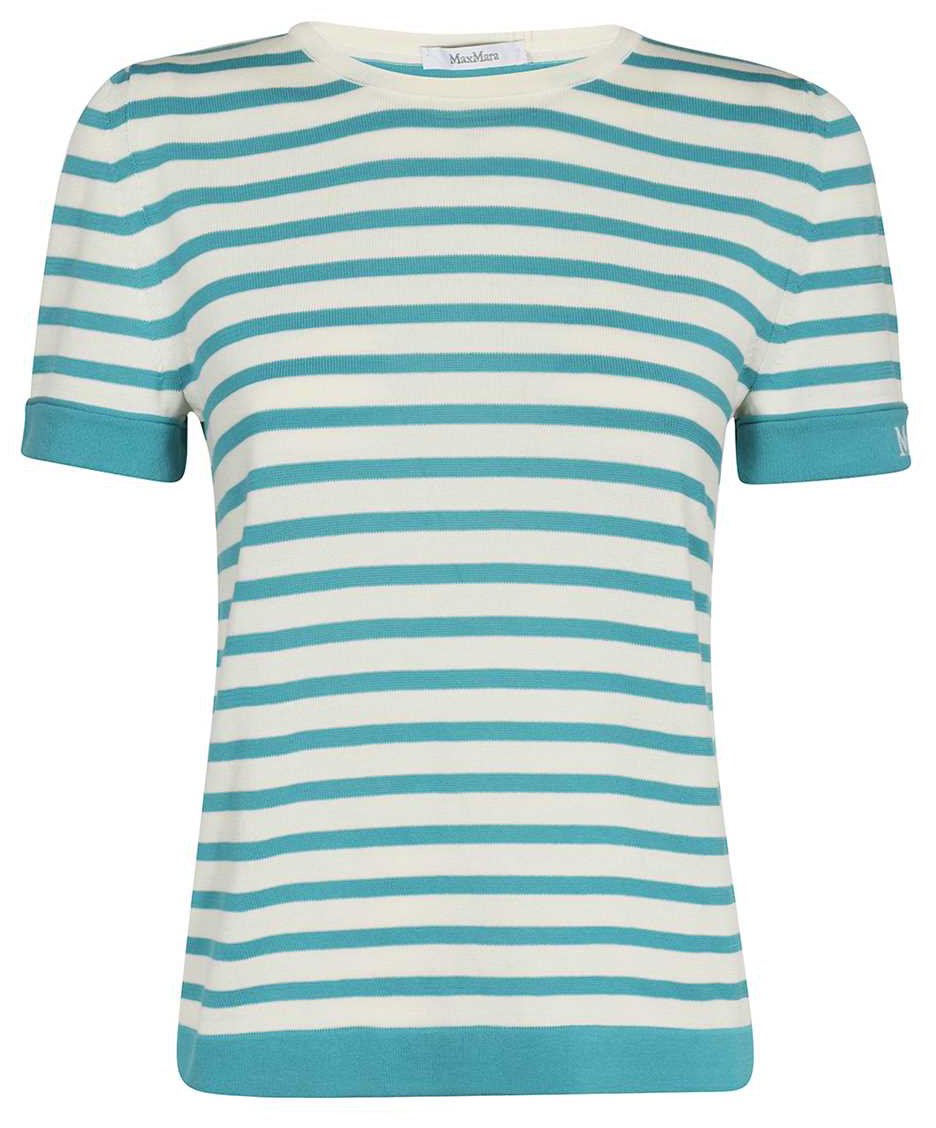 Max Mara Cotton knit T-shirt Neutraal