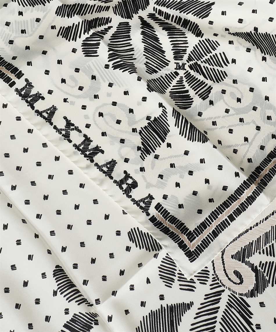 Max Mara Printed silk scarf Neutraal