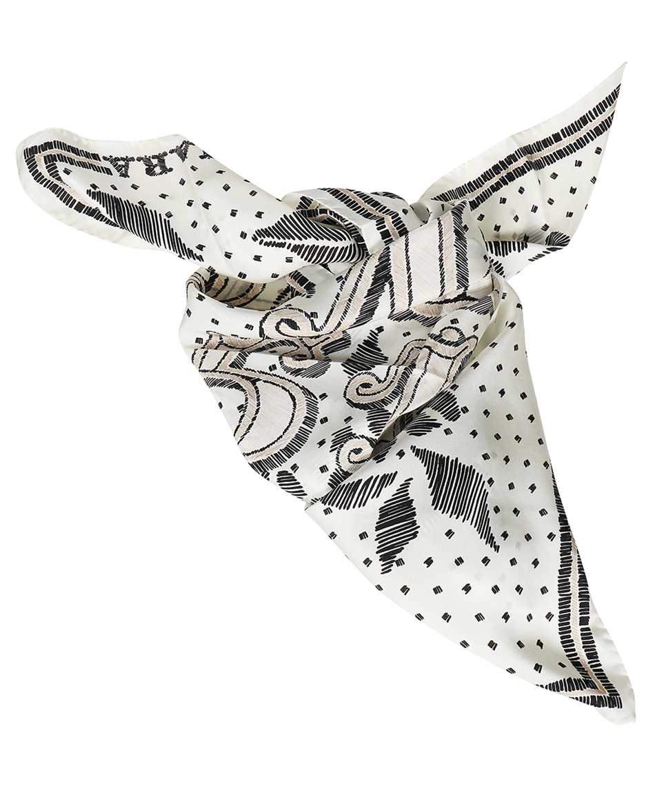 Max Mara Printed silk scarf Neutraal