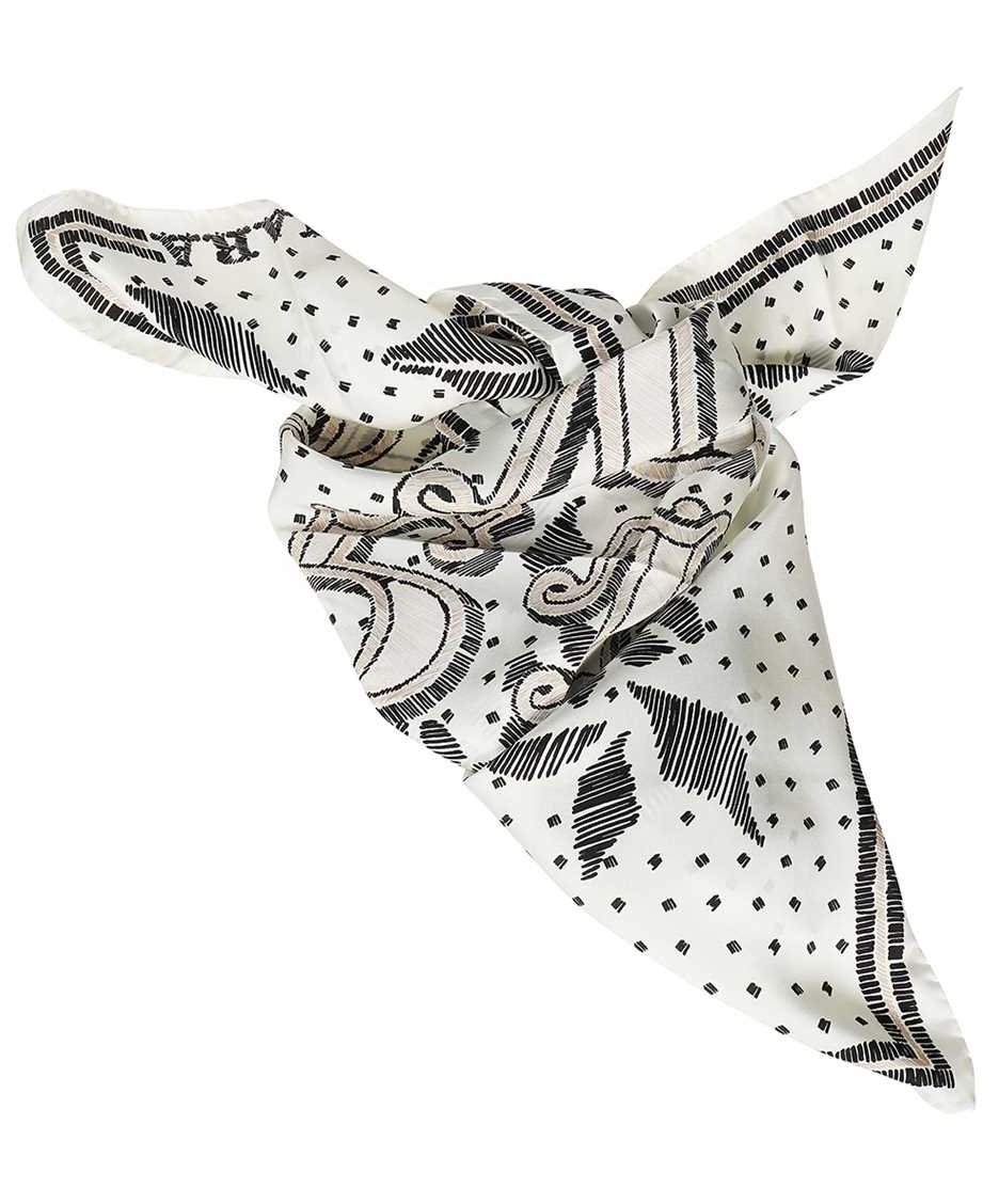 Max Mara Printed silk scarf Neutraal