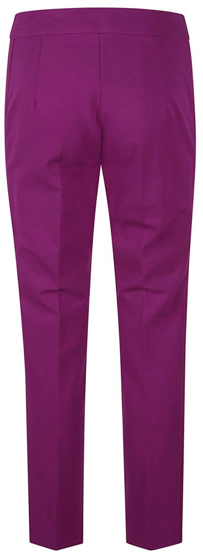 Max Mara Straight-Leg Tailored Trousers With Subtle Pleats Roze