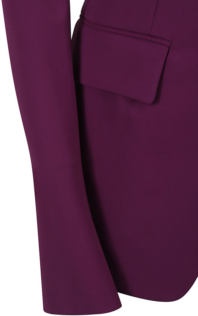 Max Mara Tailored Single-Breasted Jacket With Notched Lapels Zwart