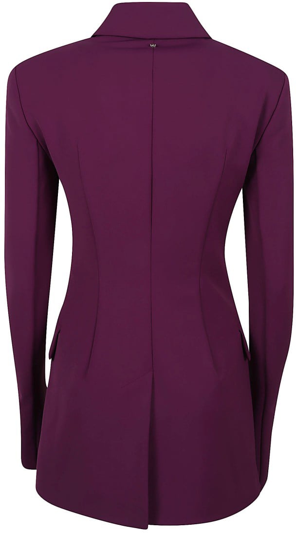 Max Mara Tailored Single-Breasted Jacket With Notched Lapels Zwart