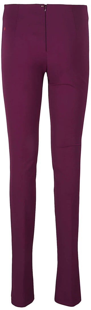 Max Mara High-Waisted Trousers With Split Hem Detail Paars