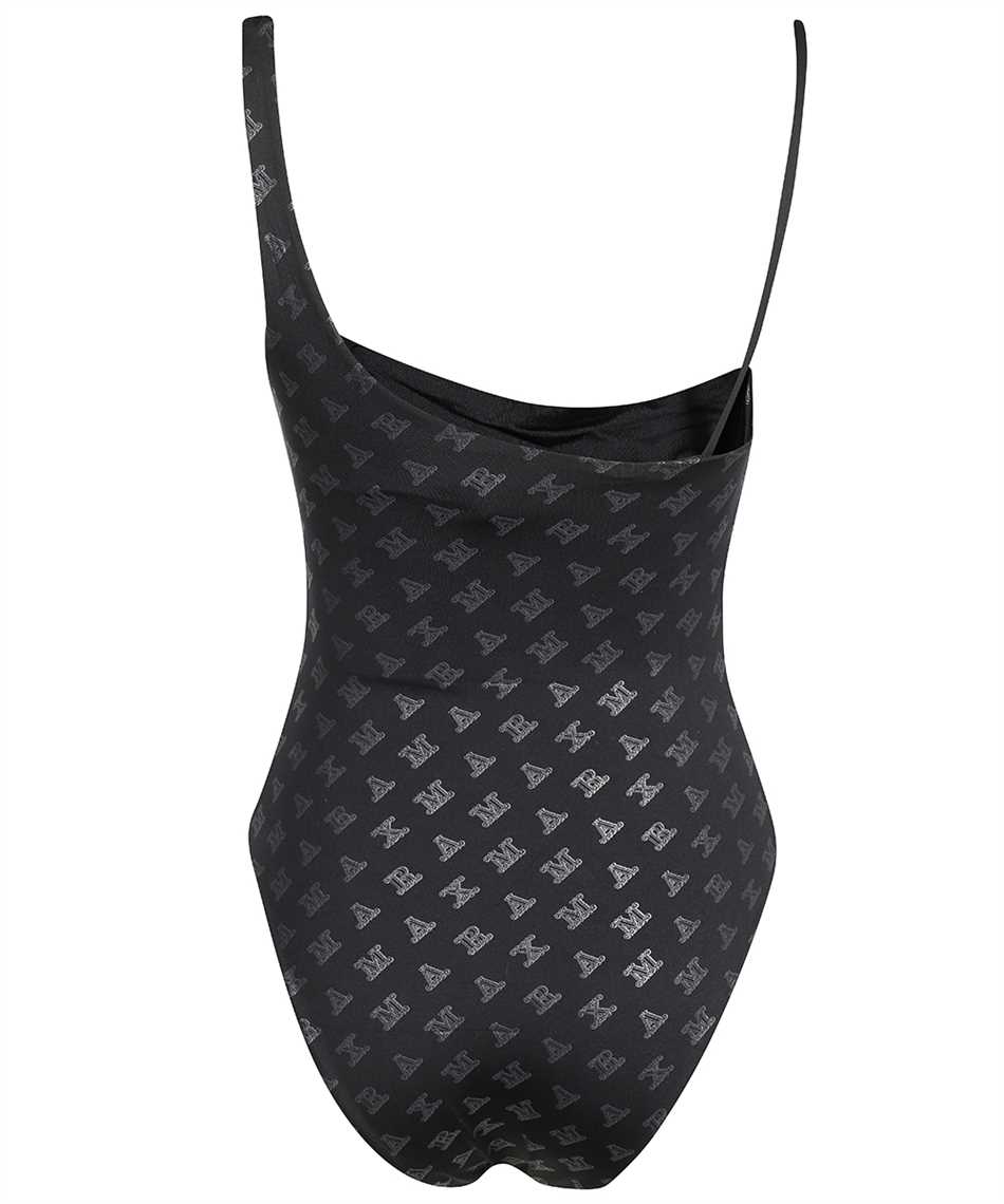 Max Mara One-piece swimsuit with logo Zwart