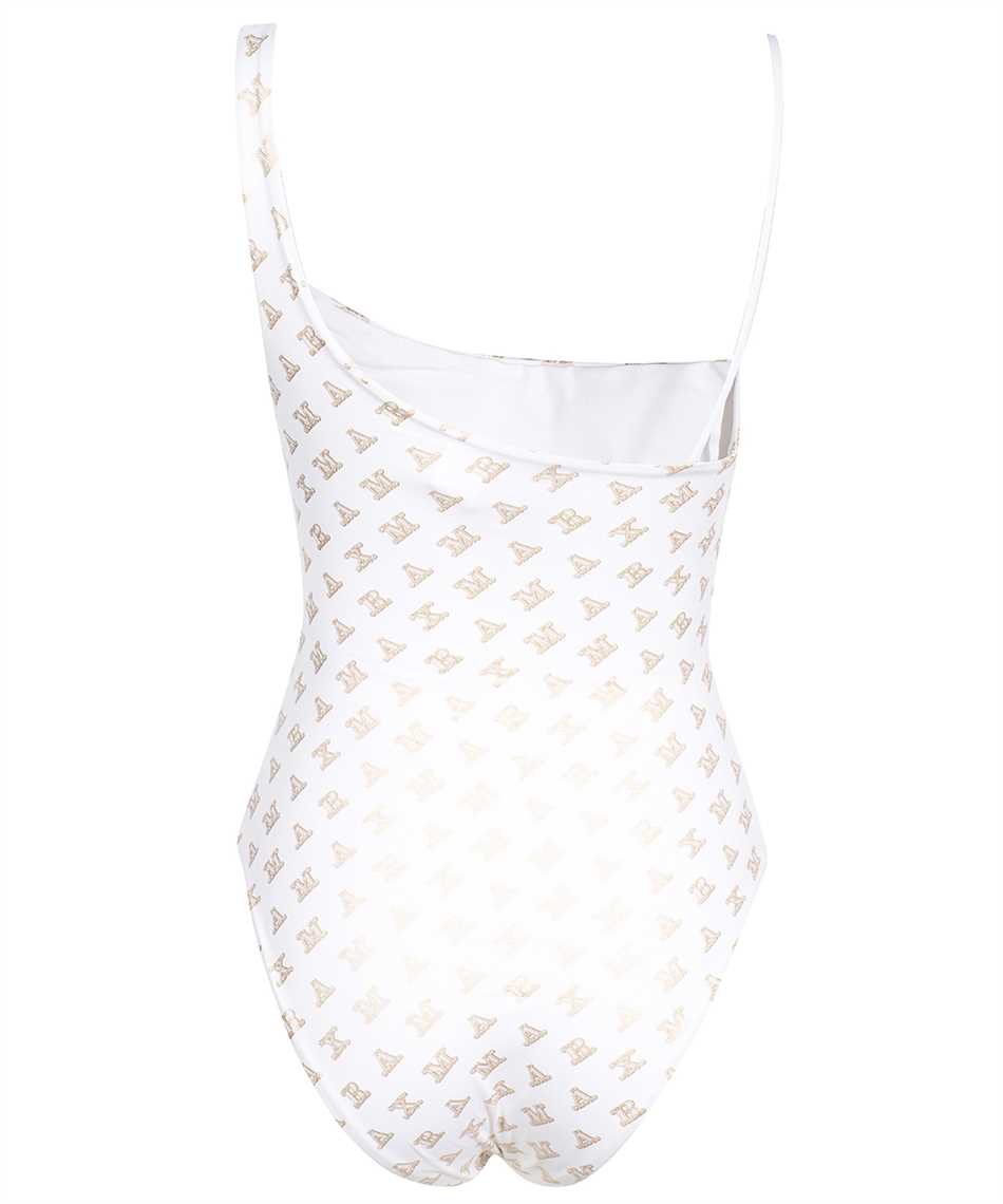 Max Mara One-piece swimsuit with logo Wit