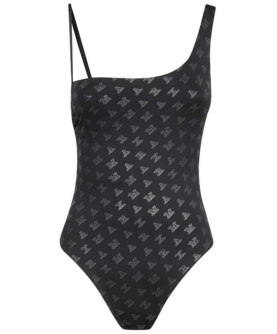 Max Mara One-piece swimsuit with logo Zwart