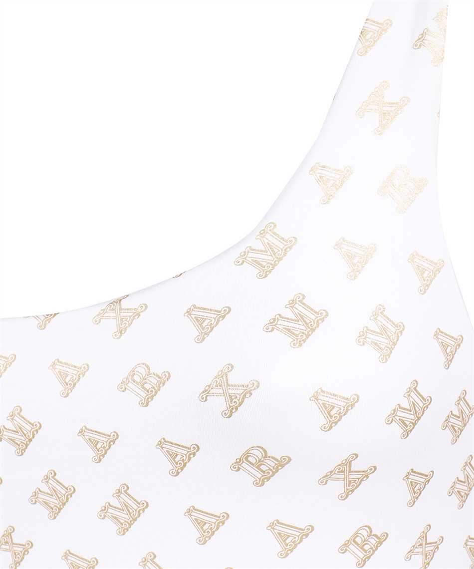 Max Mara One-piece swimsuit with logo Wit