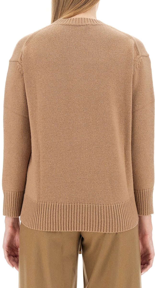 Max Mara Classic Button-Down Shirt in Luxurious Wool-Cashmere Blend Neutraal