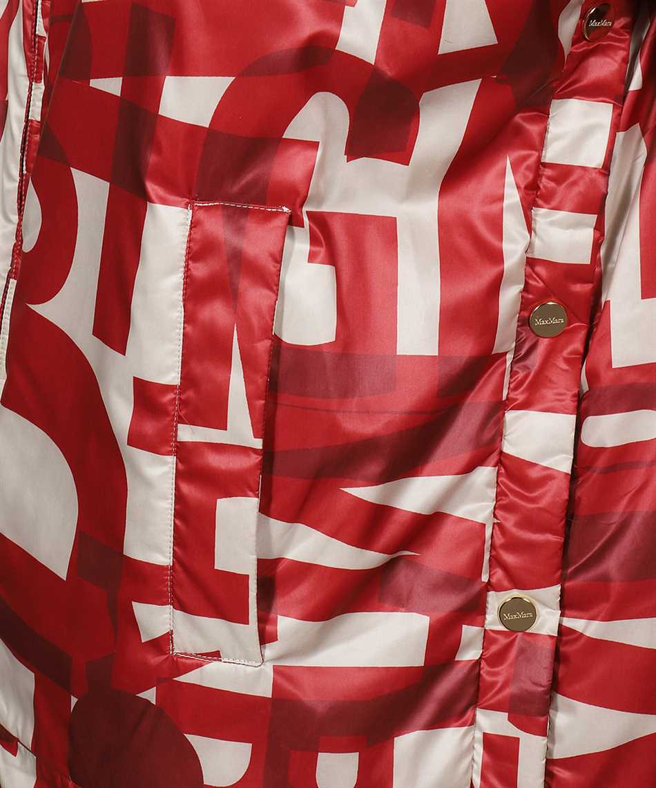 Max Mara Hooded down jacket Rood