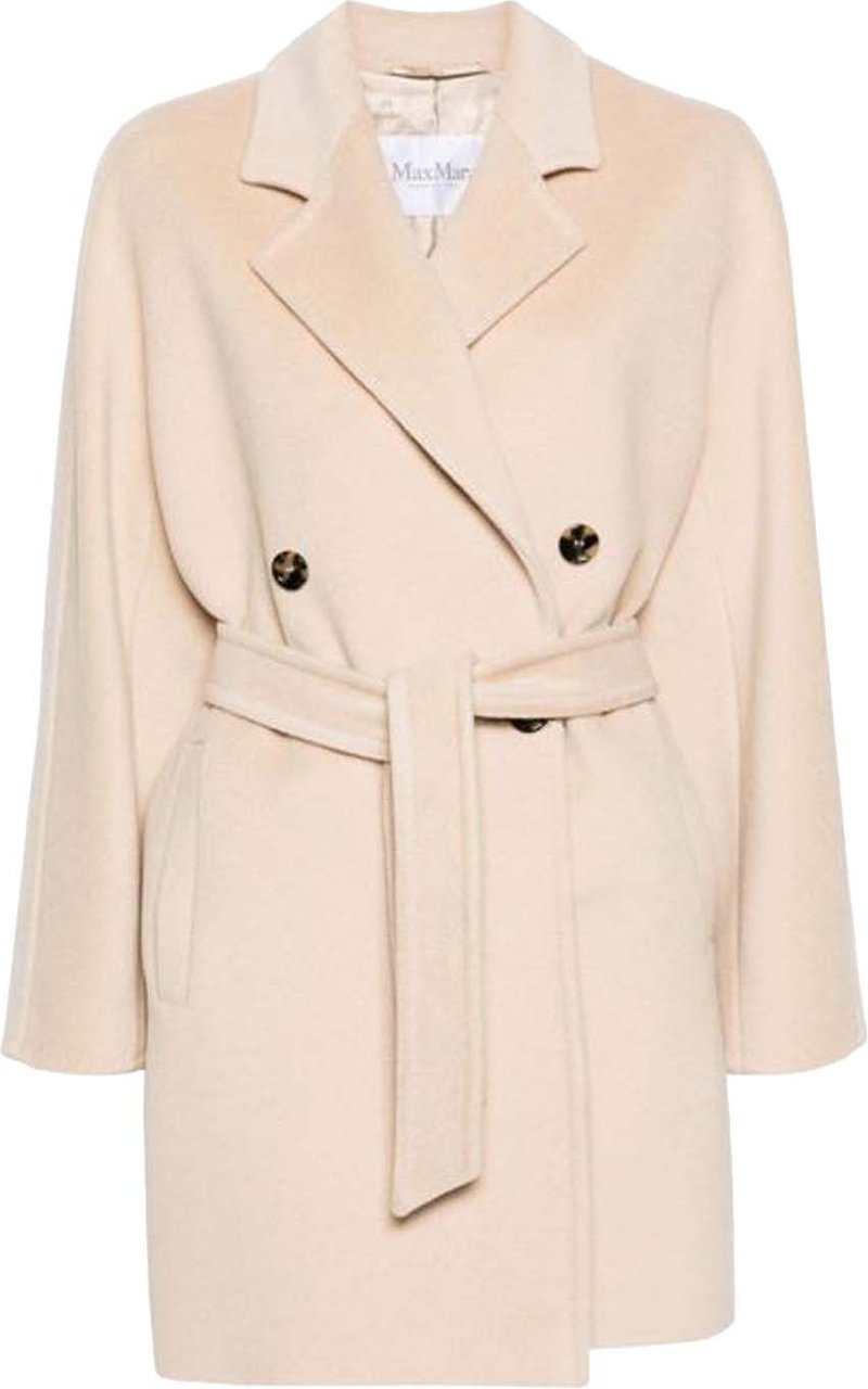 Max Mara Pila Wool And Cashmere Coat Beige