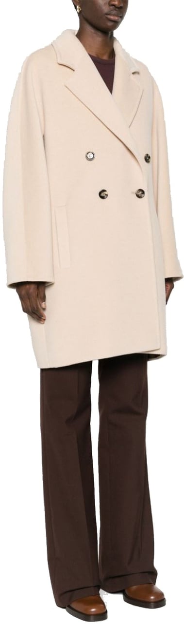 Max Mara Pila Wool And Cashmere Coat Beige