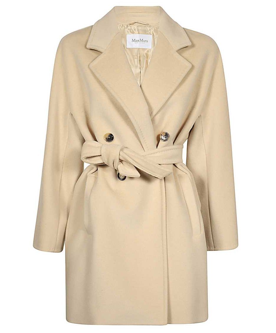 Max Mara Double-breasted wool and cashmere coat Beige