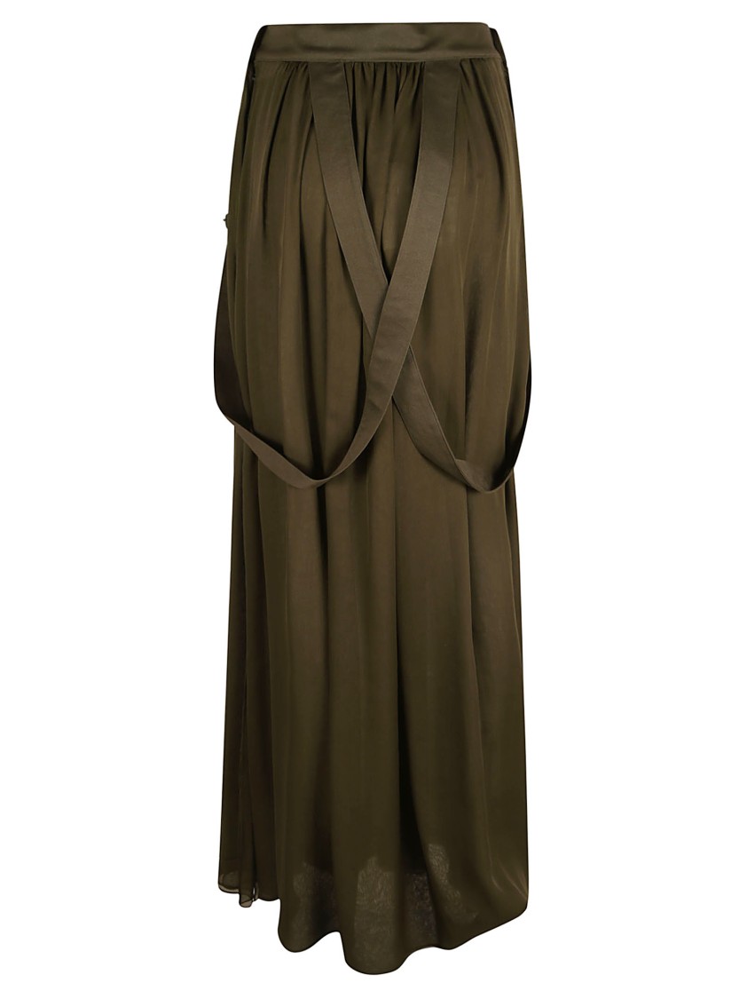 Max Mara Flowing Silk Skirt With High Waist Zwart