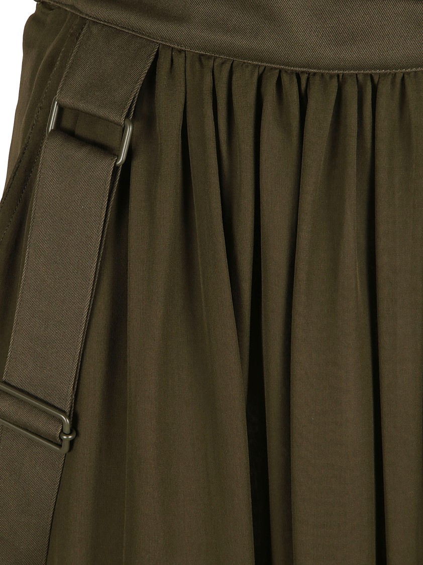 Max Mara Flowing Silk Skirt With High Waist Zwart