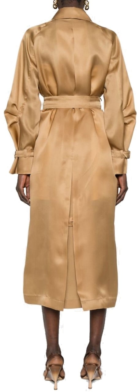 Max Mara Max Mara Sfilata 'Sacco' Silk Trench Bruin