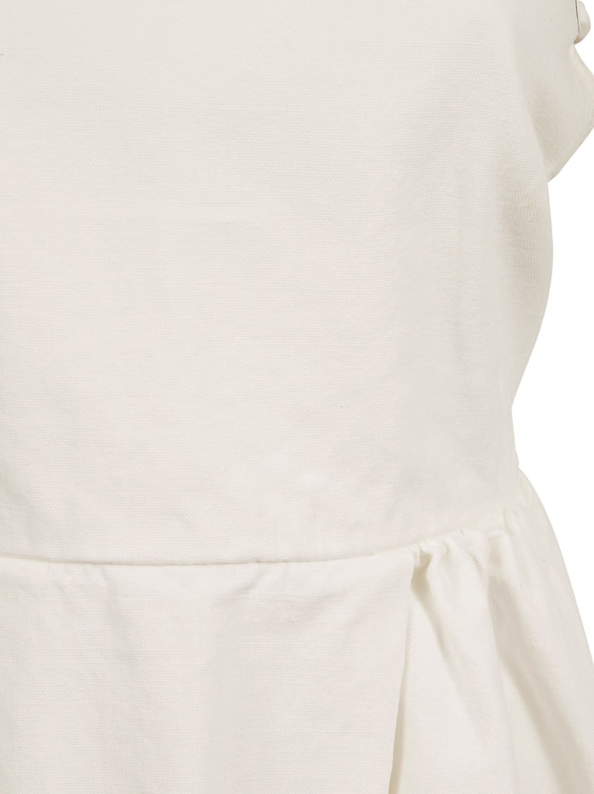 Max Mara Halter Neck Maxi Dress Neutraal