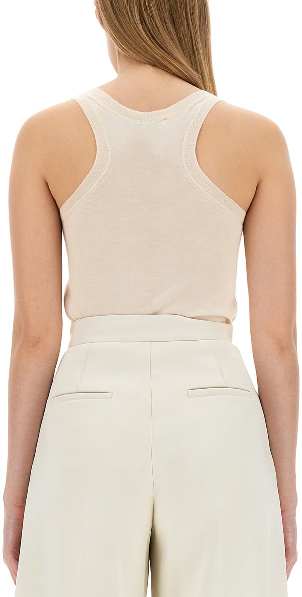 Max Mara "Subscription" Cashmere Top Neutraal