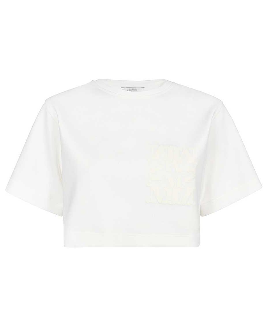 Max Mara Crop-top with logo Wit