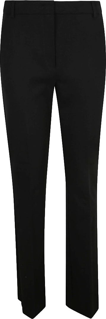 Max Mara Tailored Straight Leg Trousers With Clean Finish Zwart