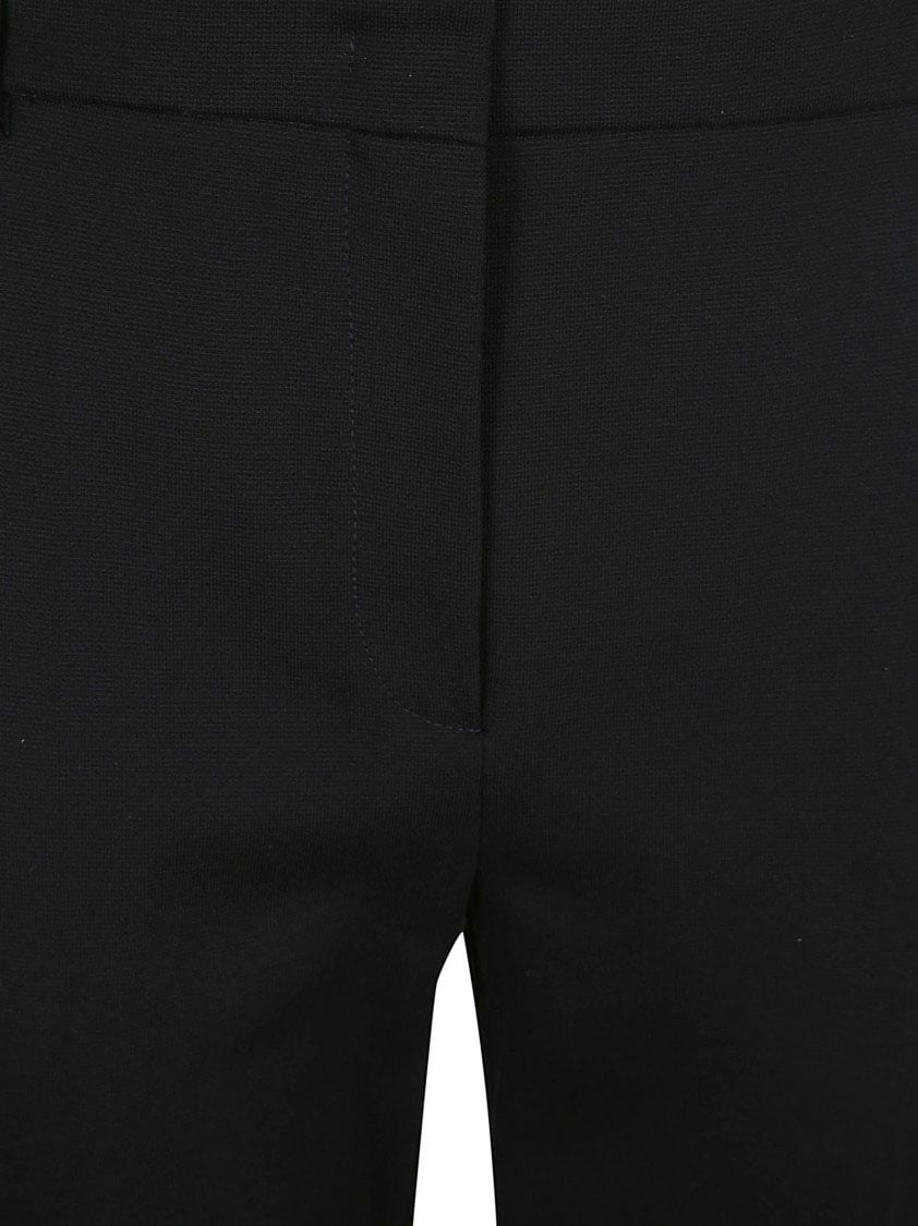 Max Mara Tailored Straight Leg Trousers With Clean Finish Zwart
