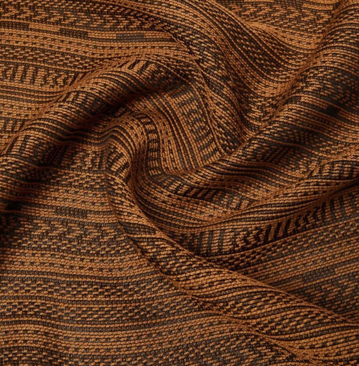 Max Mara Textured Pattern Scarf with Fringed Edge Grijs