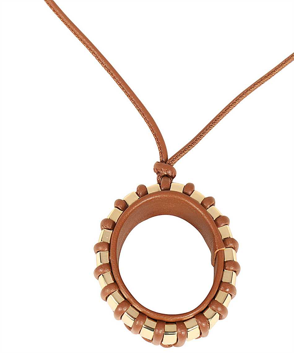 Max Mara Leather necklace Bruin
