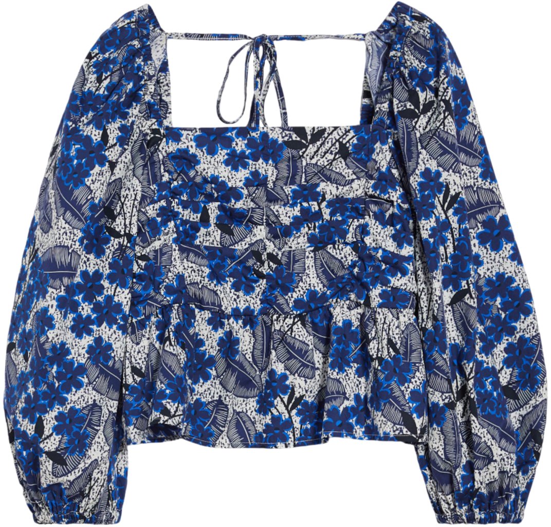 Max Mara Top Blue Blauw