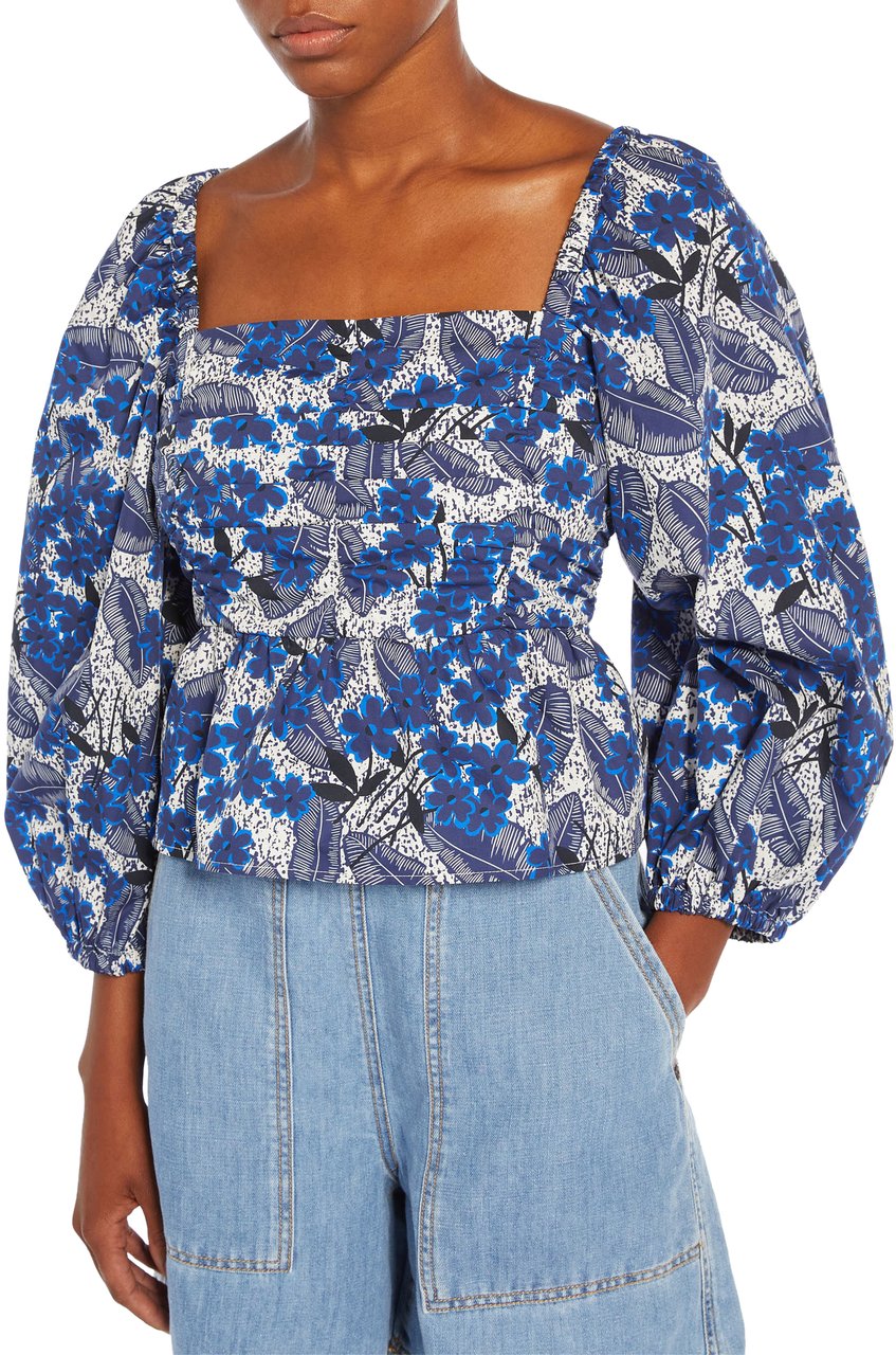 Max Mara Top Blue Blauw
