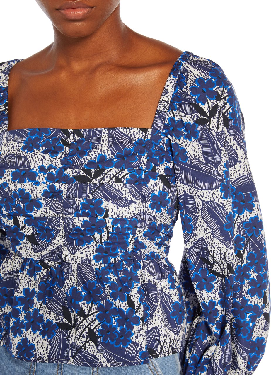 Max Mara Top Blue Blauw