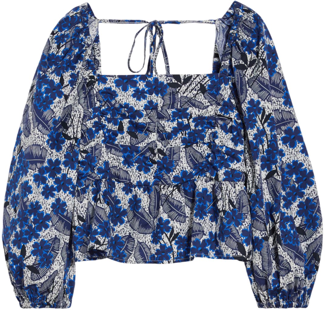 Max Mara Top Blue Blauw