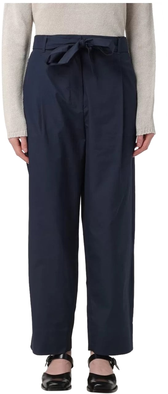 Max Mara Trousers Blue Blauw
