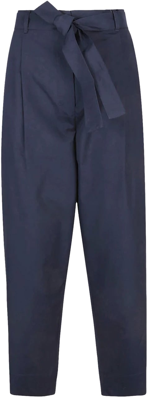 Max Mara Trousers Blue Blauw