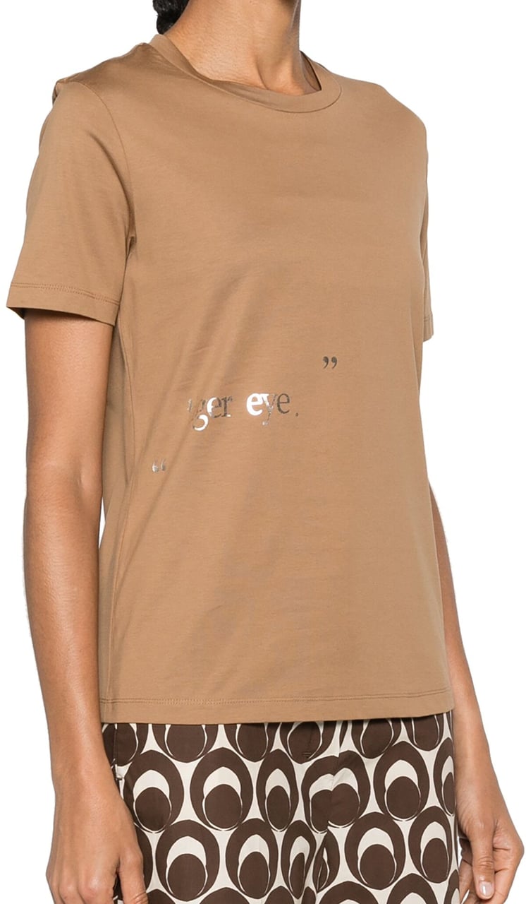 Max Mara 'S Max Mara Orlanda Cotton T-Shirt Bruin