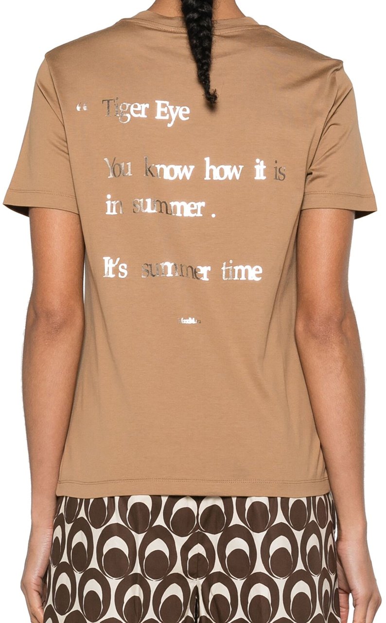 Max Mara 'S Max Mara Orlanda Cotton T-Shirt Bruin