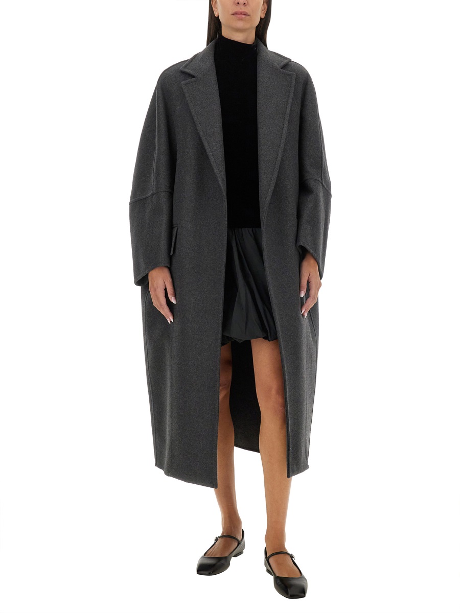 Max Mara Oversized Luxe Wool and Cashmere Coat Zwart