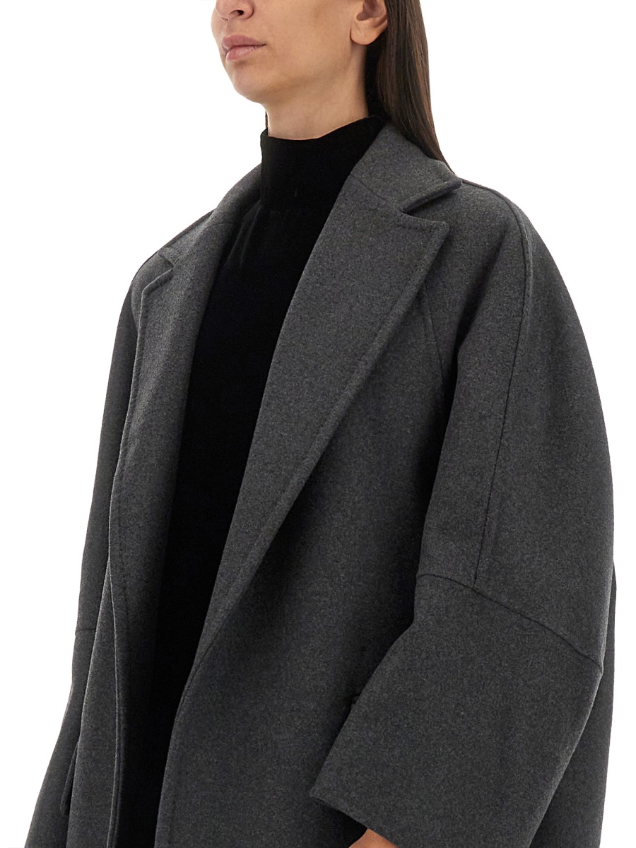 Max Mara Oversized Luxe Wool and Cashmere Coat Zwart