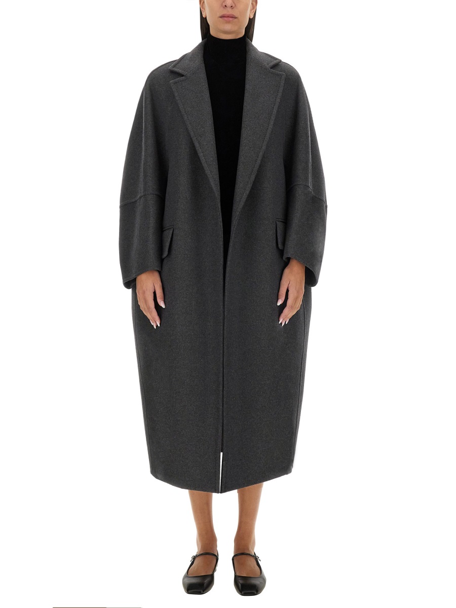 Max Mara Oversized Luxe Wool and Cashmere Coat Zwart