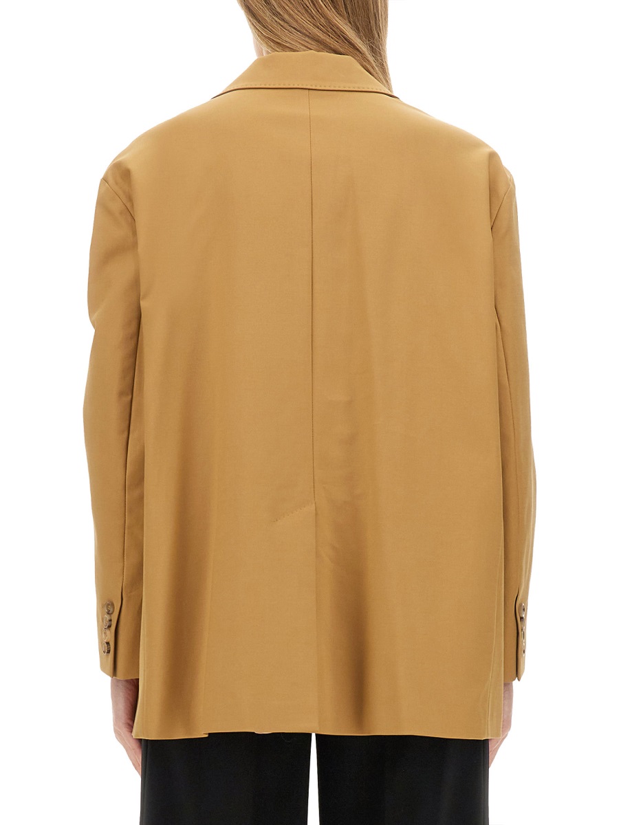 Max Mara Regular Fit Cotton-Elastane Monica Jacket Neutraal