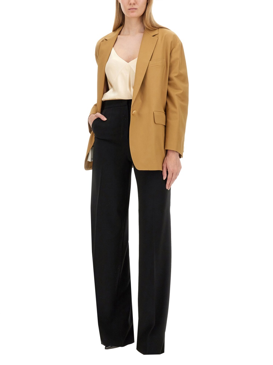 Max Mara Regular Fit Cotton-Elastane Monica Jacket Neutraal