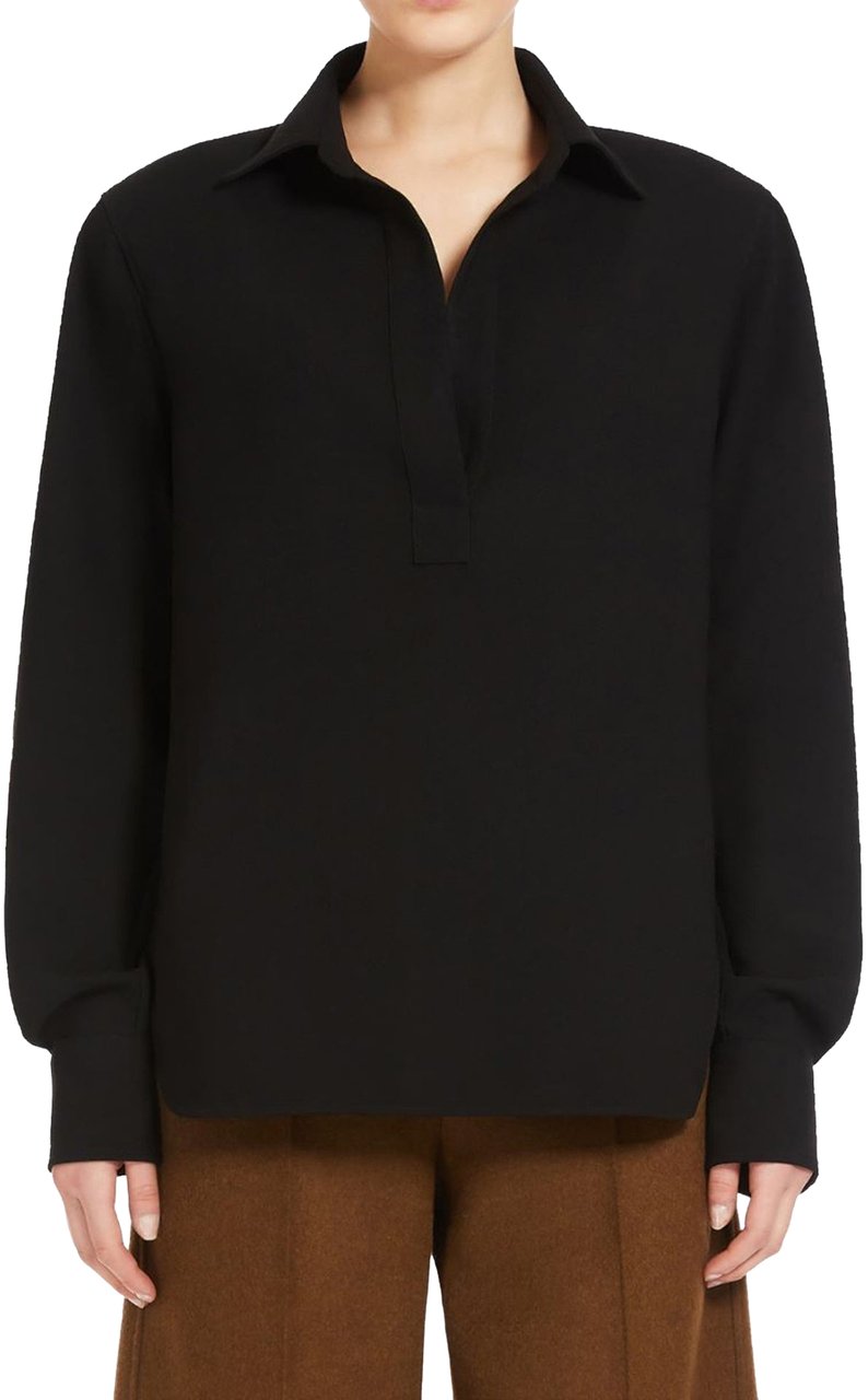 Max Mara Max Mara Scire Cotton Shirt Zwart