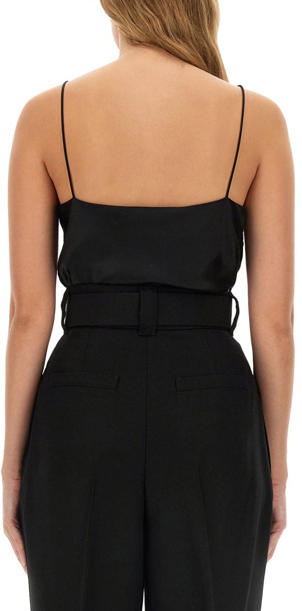 Max Mara "Metello Piano" Top Zwart