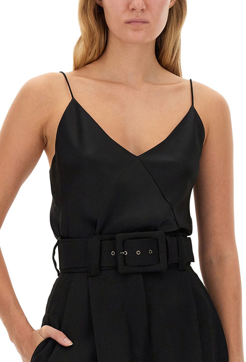 Max Mara "Metello Piano" Top Zwart